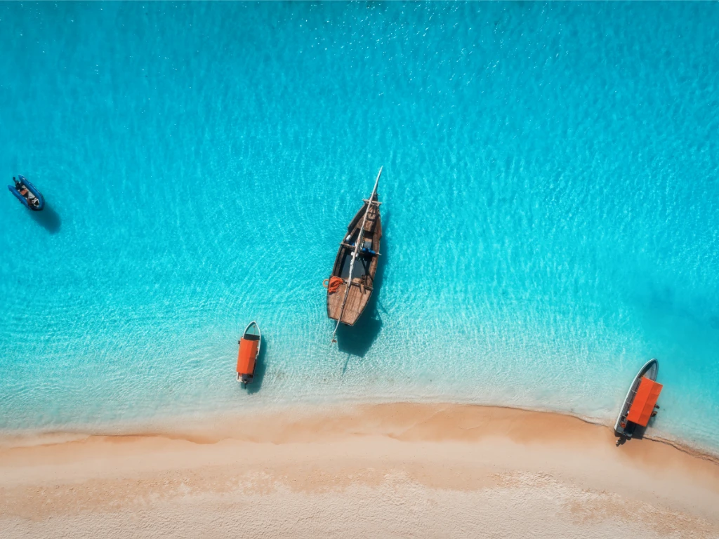 Zanzibar beach and sea